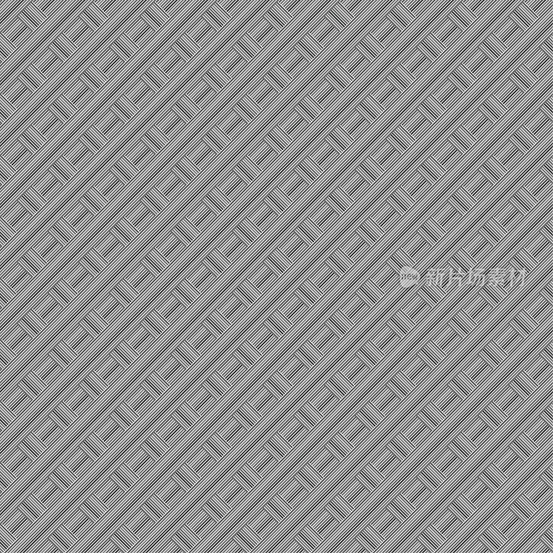 Abstract seamless background pattern - intersecting lines - strips - gray wallpaper black and white - vector Illustration